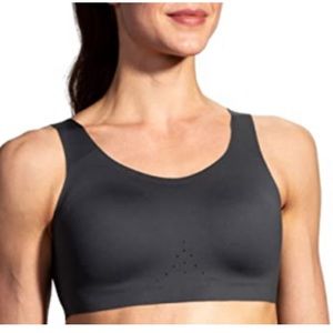 New Brooks Dare Scoopback Women’s Run Bra 30 C/D Gray Workout- Sport Max Support